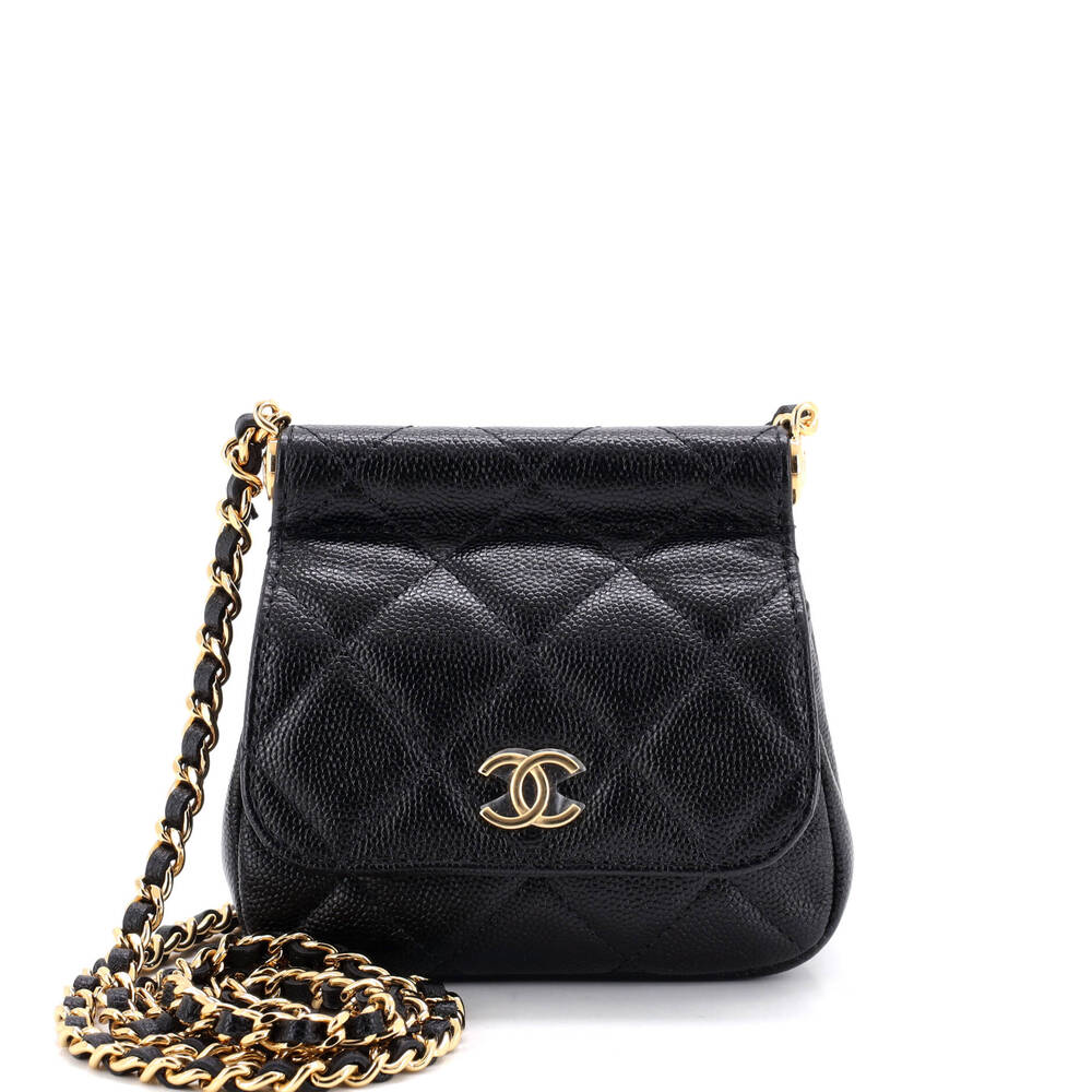 Chanel Cc Frame Flap Clutch With Chain #259208C33B